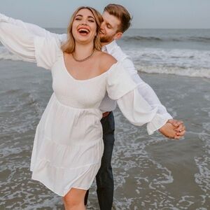 White Long Sleeve Dress
